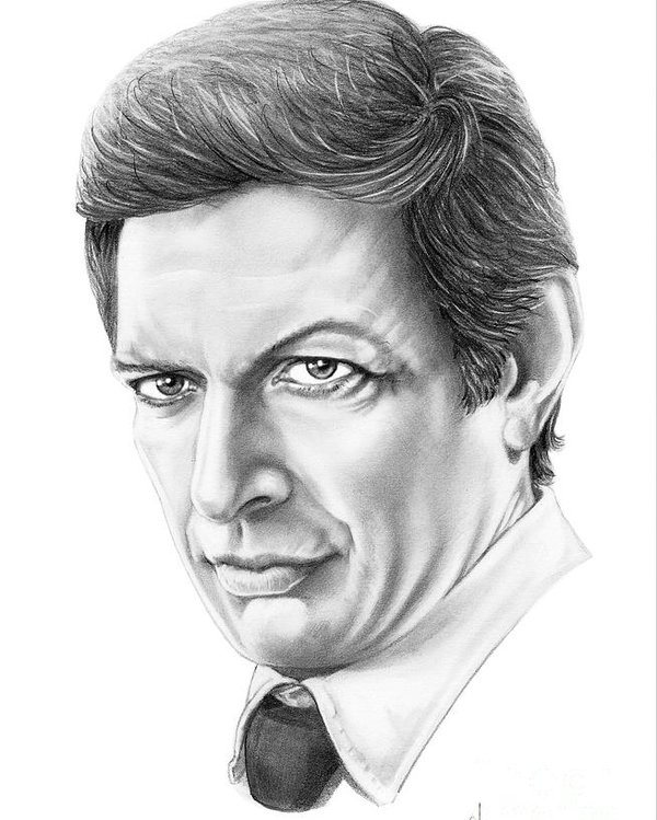 600x749 Jeff Goldblum Poster By Murphy Elliott - Jeff Goldblum Painting Poster