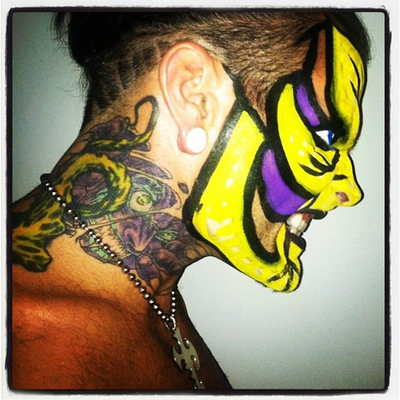 400x400 Jeff Hardy Face Paint Wwe 14 Face Painting - Jeff Hardy Painting