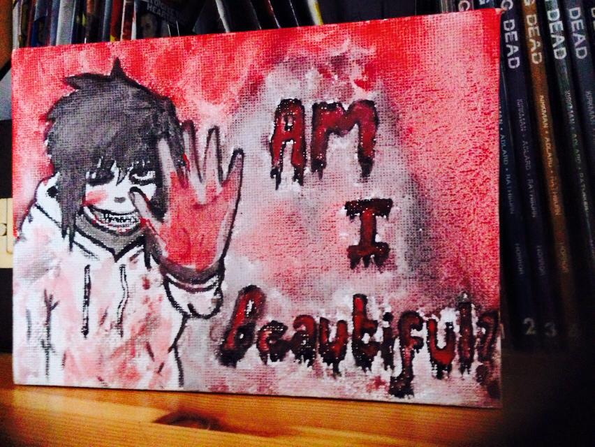 852x640 Jeff The Killer Canvas Painting By Hisbutleralways - Jeff The Killer Painting