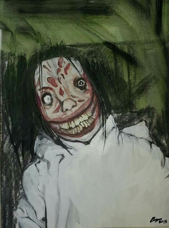 711x960 Jeff The Killer Creepy Pasta Paintings By Bryn - Jeff The Killer Painting