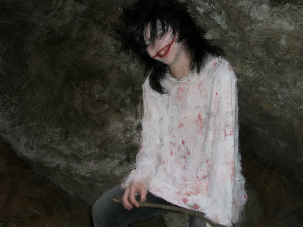 1032x774 Jeff The Killer Painting By Lostwoodscosplay - Jeff The Killer Painting