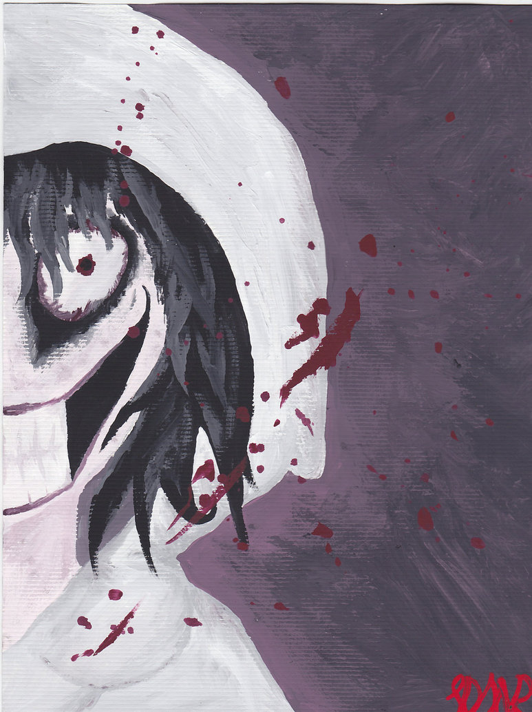 773x1034 Ity Bity Jeff The Killer Painting By Psycholiger13 - Jeff The Killer Painting