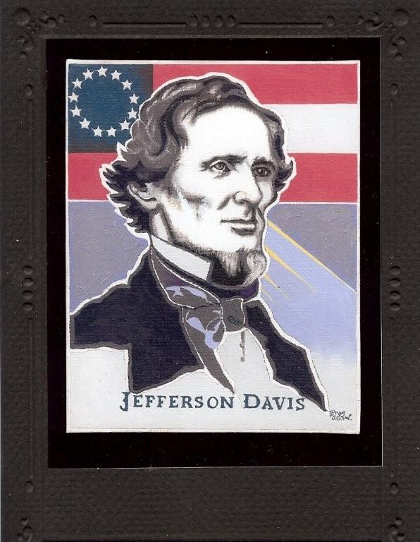 596x768 Jefferson Davis Oil Painting - Jefferson Davis Painting