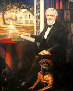 242x300 Jefferson Davis And His Dog Traveler - Jefferson Davis Painting