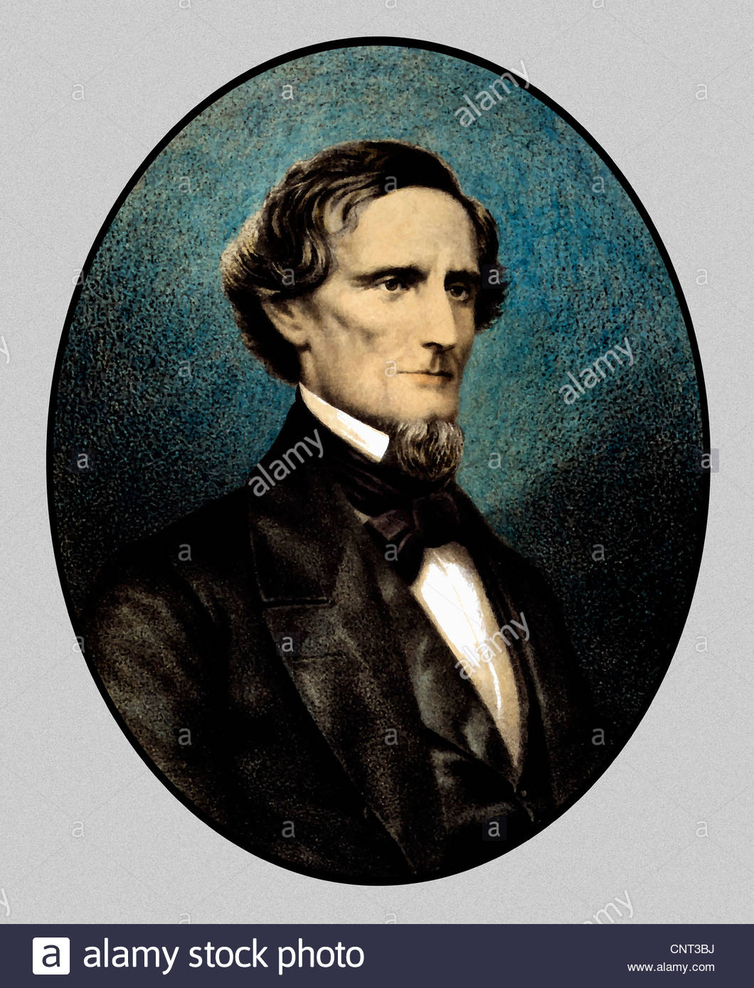 1060x1390 Vintage Painting Of Confederate President Jefferson Davis During - Jefferson Davis Painting