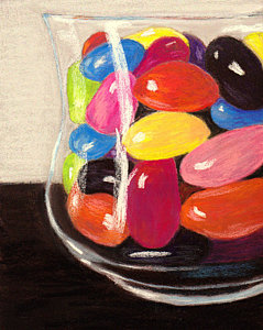 239x300 Jelly Beans Paintings Fine Art America - Jelly Bean Painting