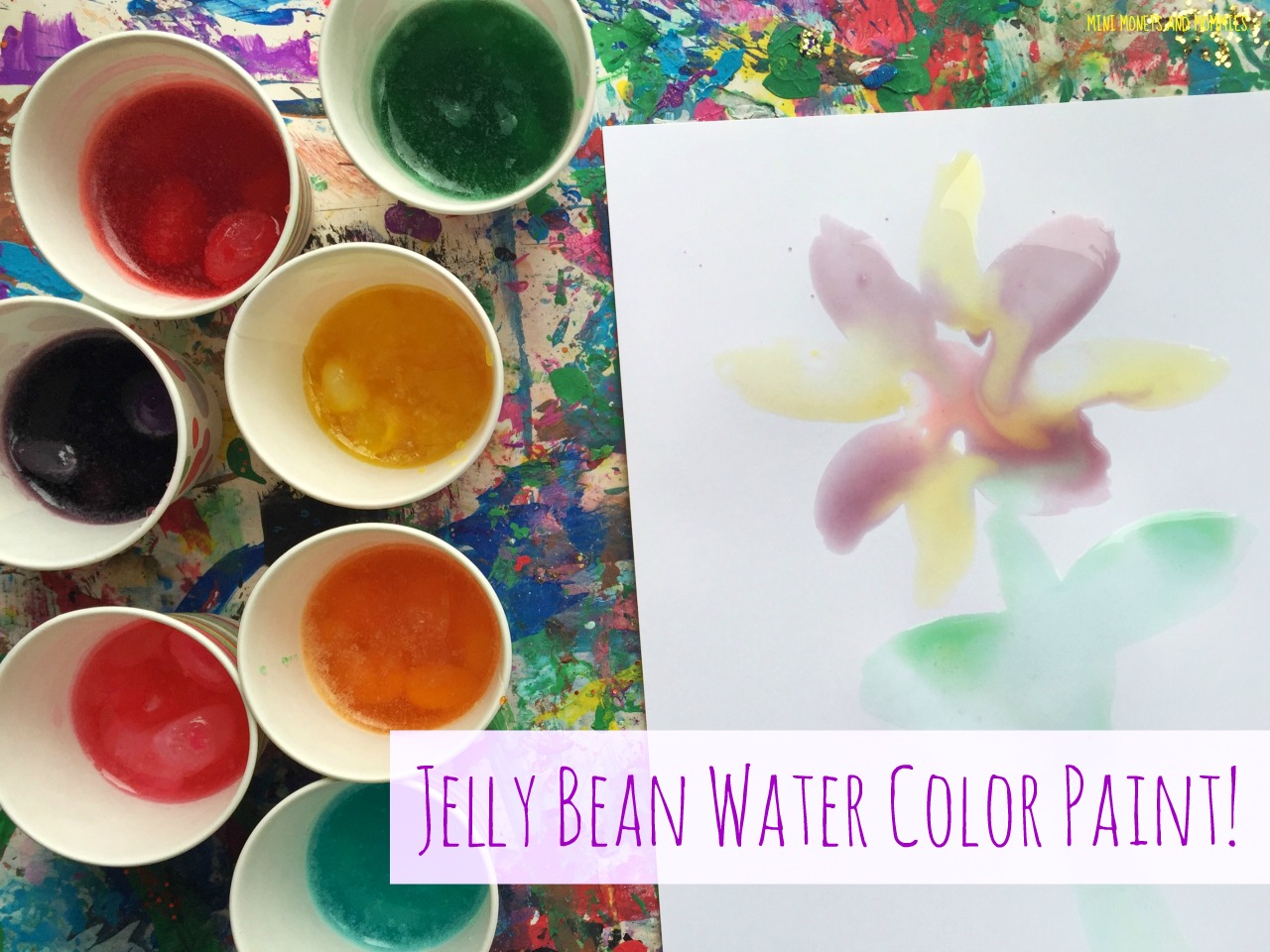 1280x960 Mini Monets And Mommies Easter Jelly Bean Water Color Paints For Kids - Jelly Bean Painting