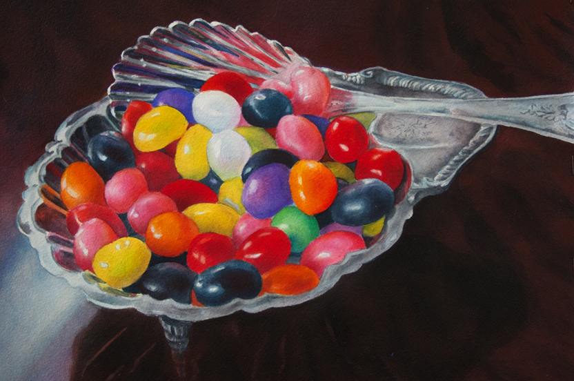 832x552 Painting Elizabeth W Gibson Fine Art - Jelly Bean Painting
