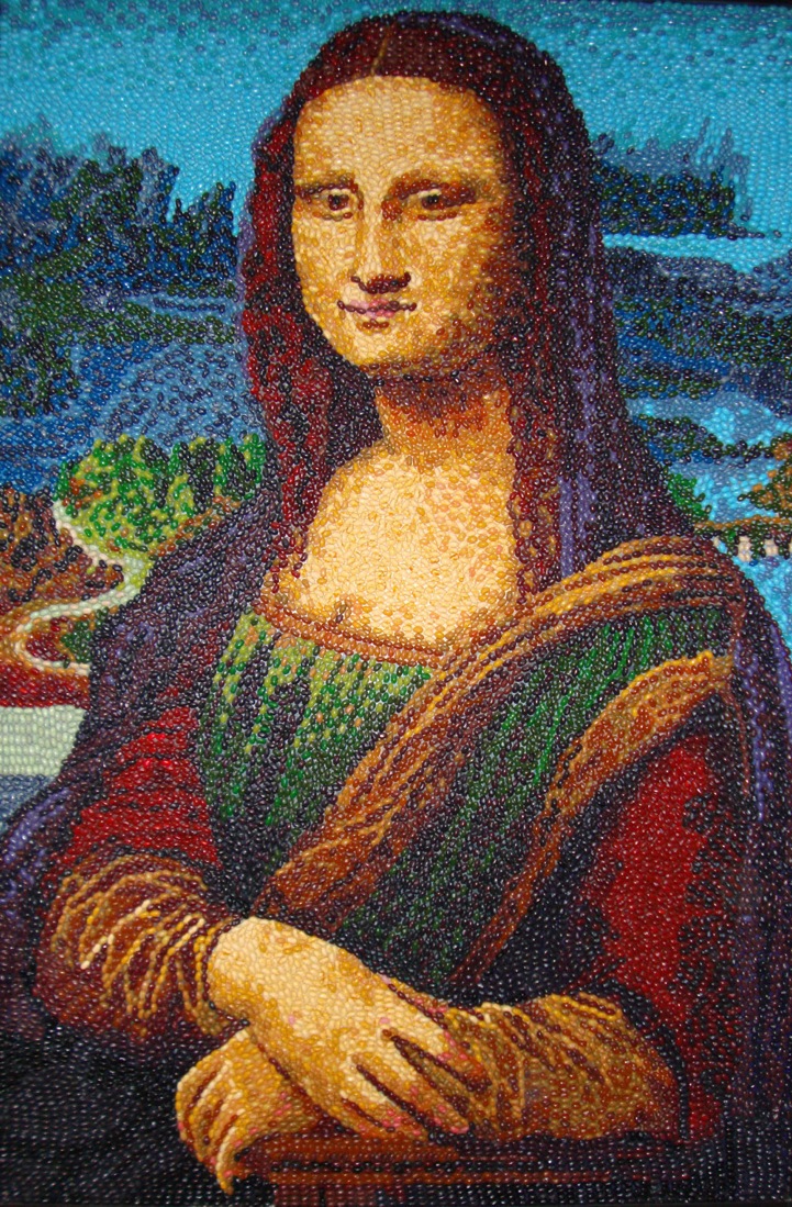 721x1099 Classic Works Of Art Made With Jelly Beans - Jelly Bean Painting