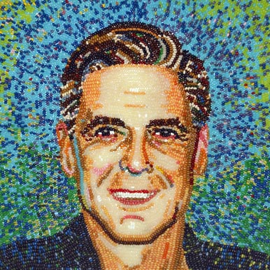 386x386 Fine Art Portraits Created From Thousands Of Jelly Beans - Jelly Bean Painting