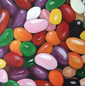 298x300 Jelly Beans Paintings Fine Art America - Jelly Painting