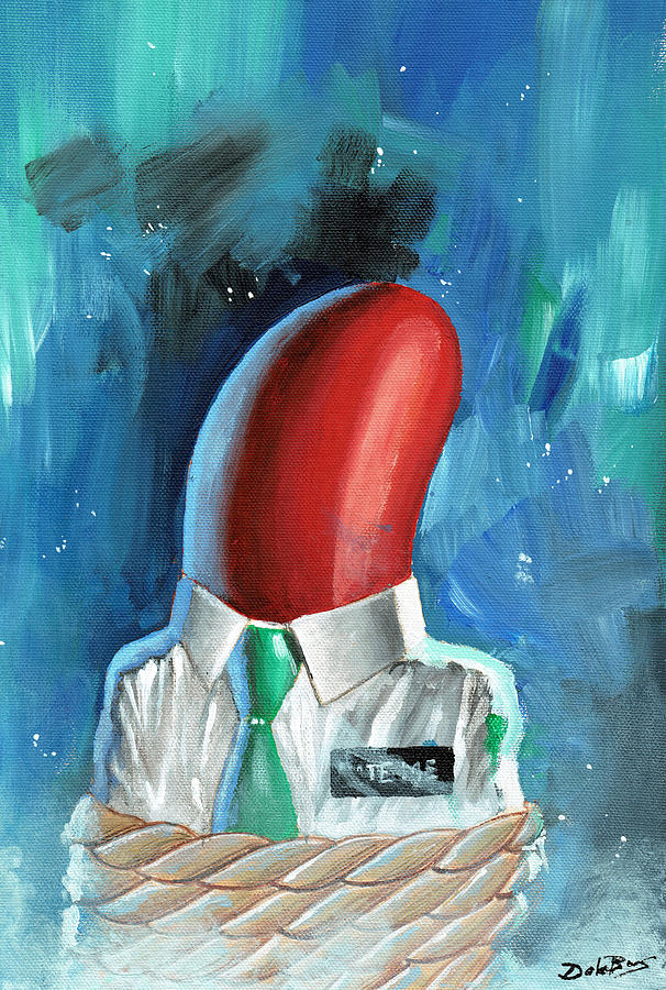 606x900 Jelly Bean Head Painting By Dale Barnes - Jelly Painting