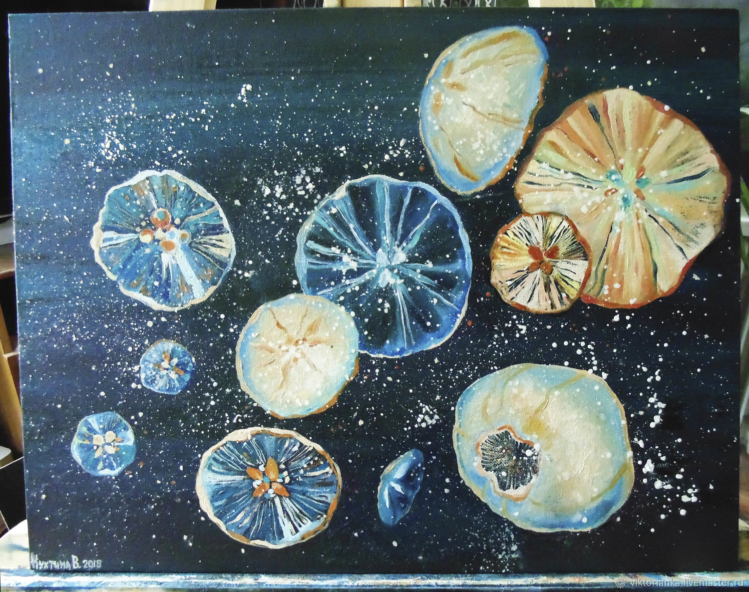 1500x1186 Space Jellyfish Oil Painting Shop Online On Livemaster - Jellyfish Oil Painting