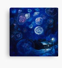 210x230 Jellyfish Painting Amp Mixed Media Canvas Prints Redbubble - Jellyfish Painting