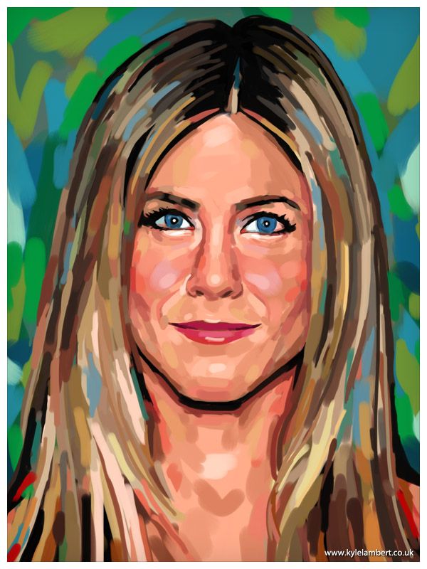 600x800 Jennifer Aniston - Jennifer Aniston Painting