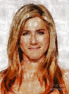 221x300 Jennifer Aniston Paintings Pixels - Jennifer Aniston Painting
