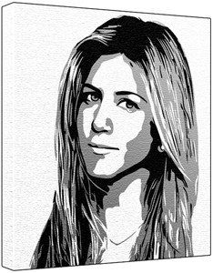 234x300 Jenniferniston Poprt Painting (100% Original Painting. Not - Jennifer Aniston Painting
