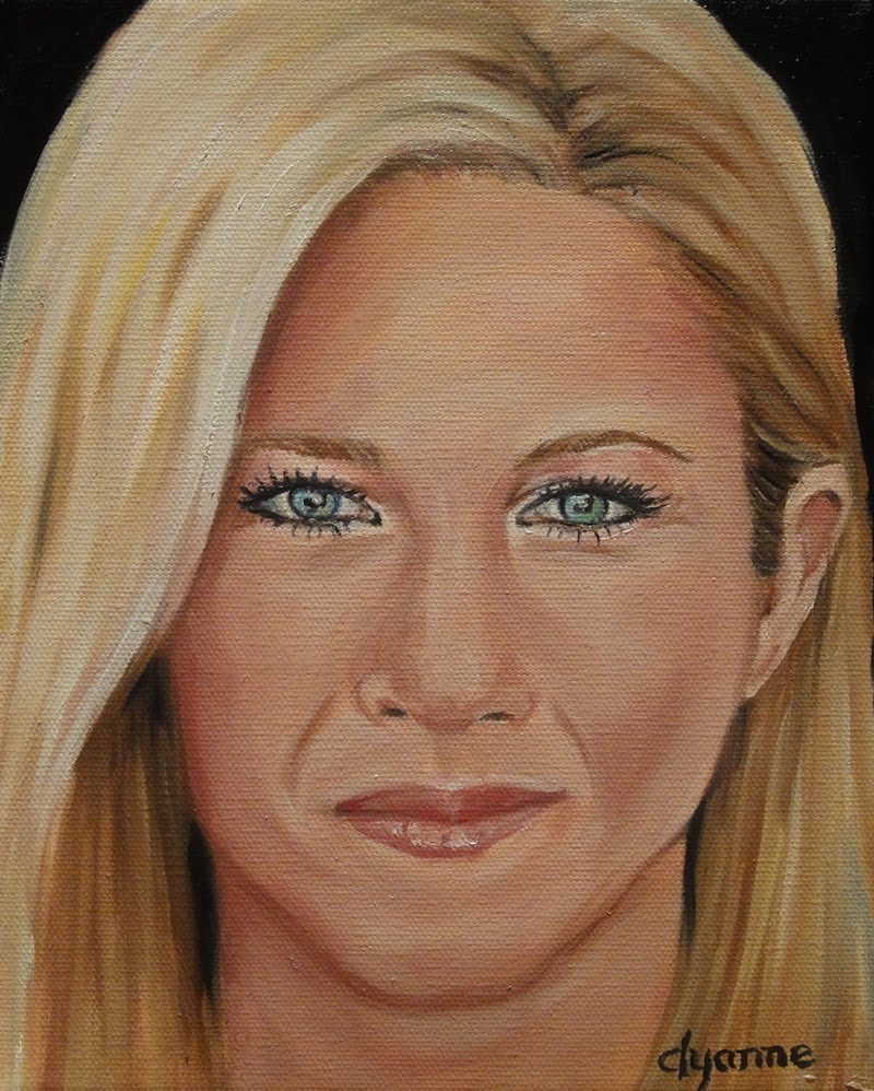 800x998 Celebrity Paintings Jennifer Aniston Celebrity Painting By Dyanne - Jennifer Aniston Painting