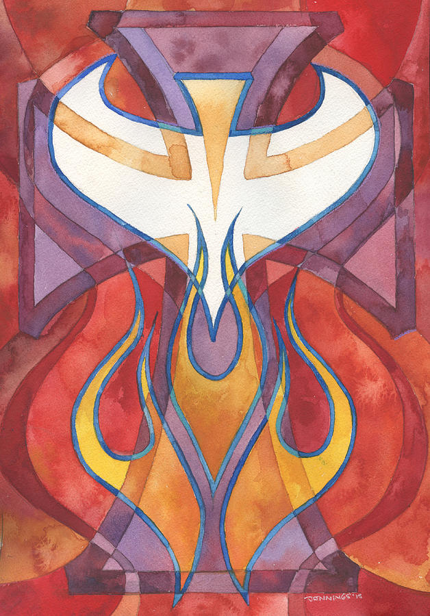 628x900 Holy Spirit 3 Painting By Mark Jennings - Jennings Painting