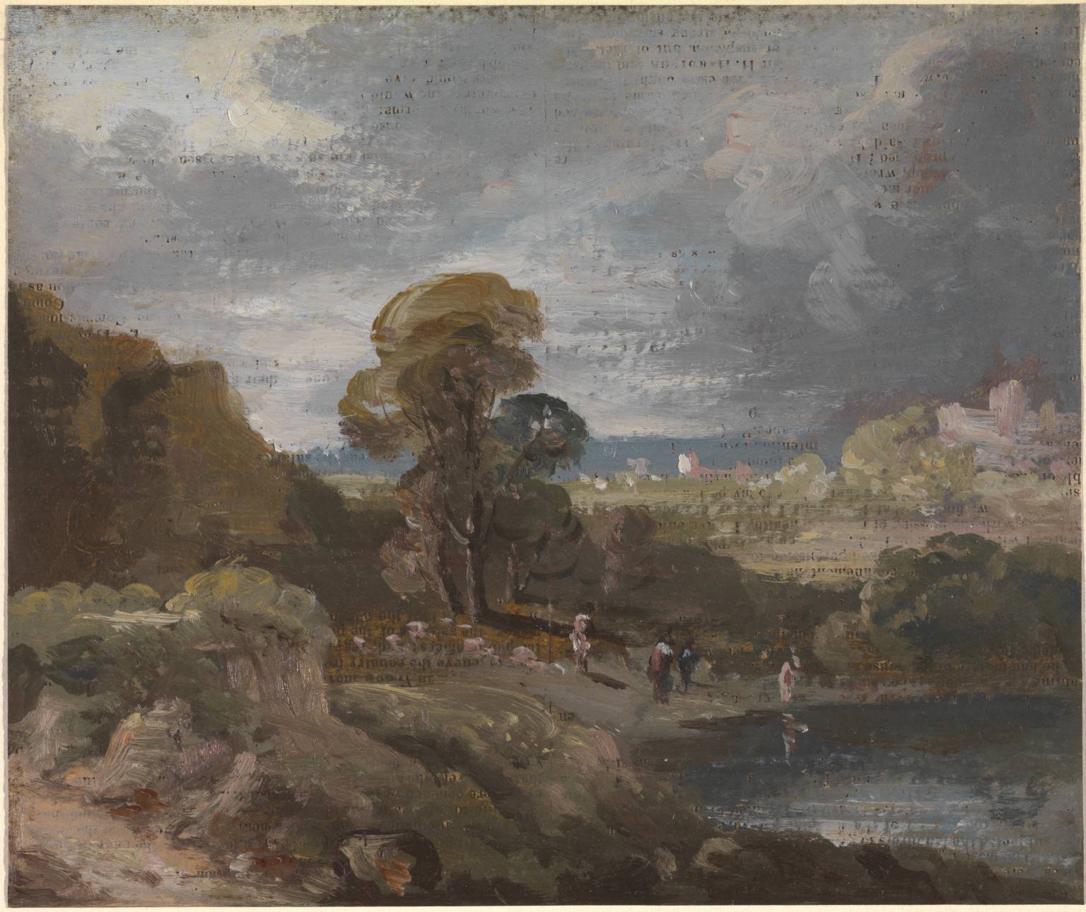 1536x1289 Heath Scene With A Pond', William George Jennings, C.1831 Tate - Jennings Painting