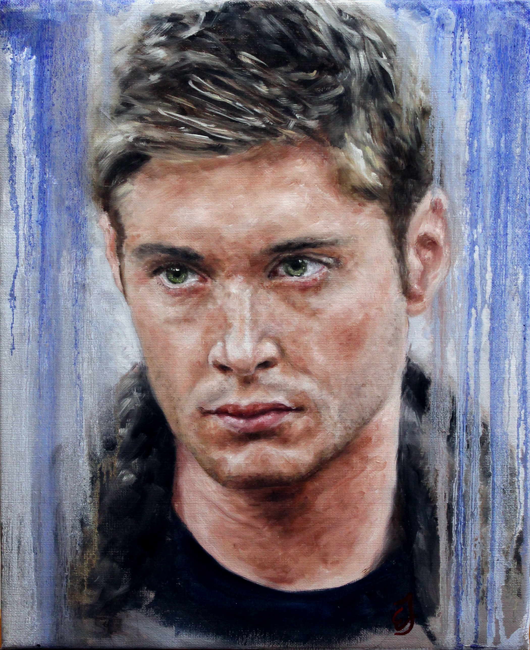 2100x2575 Latest Oilpainting - Jensen Ackles Painting