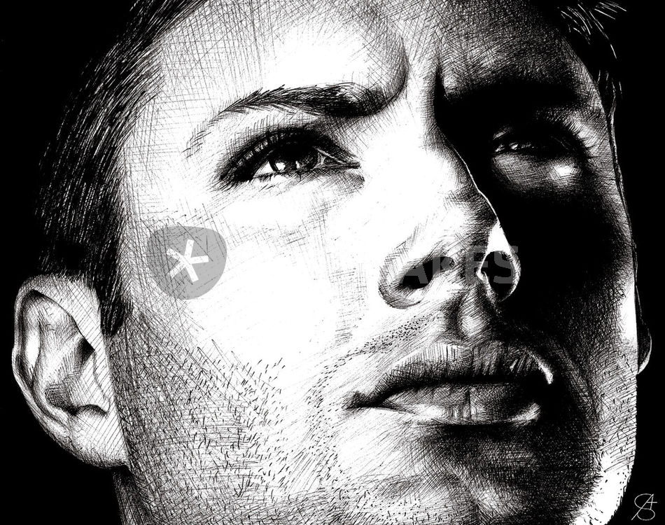 950x750 Portrait Of Jensen Ackles Painting Art Prints And Posters By Anna - Jensen Ackles Painting