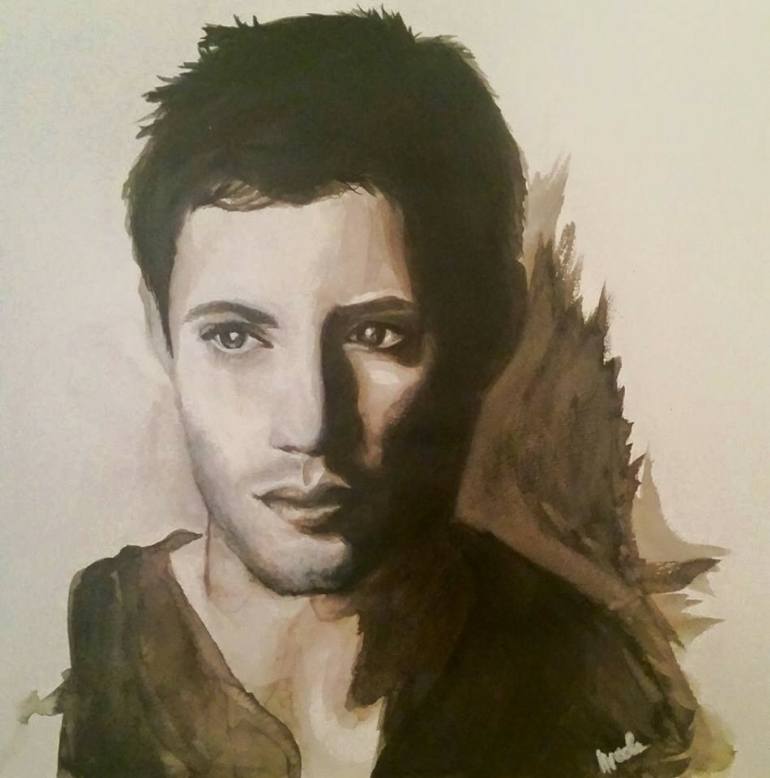 770x778 Saatchi Art Jensen Ackles Painting By Nicole Mcintyre - Jensen Ackles Painting