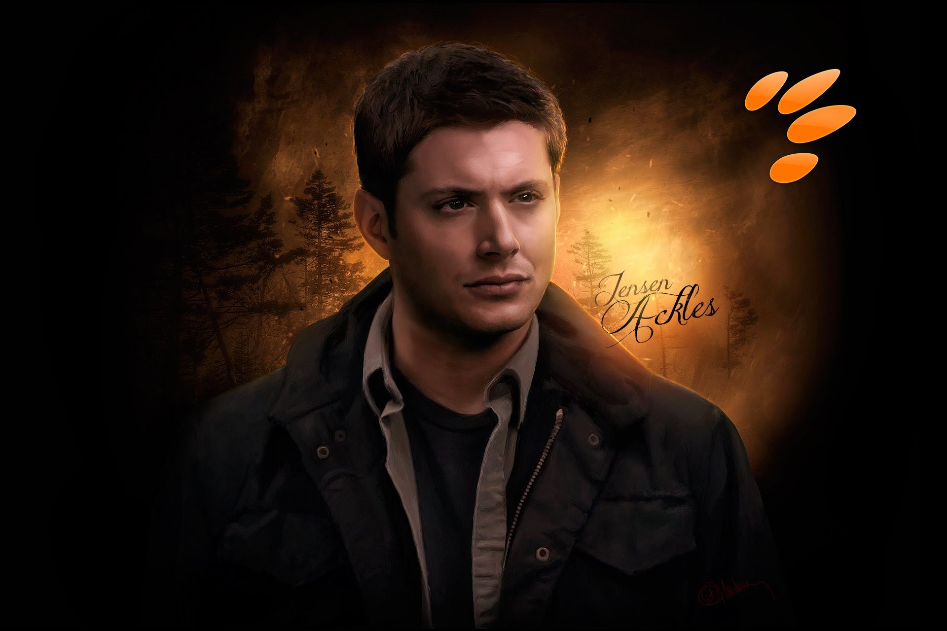 1920x1280 Speed Painting - Jensen Ackles Painting
