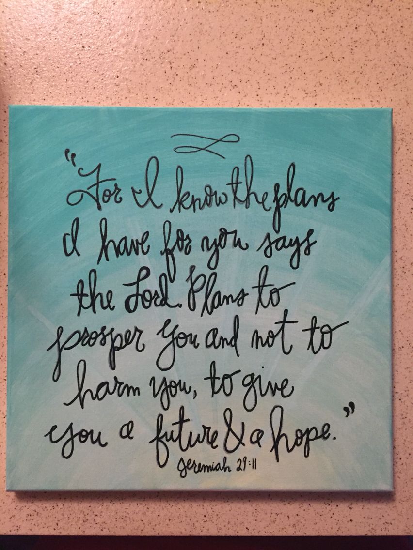 852x1136 Jeremiah 2911 Painted 12 X12 Canvas Available - Jeremiah 29 11 Painting