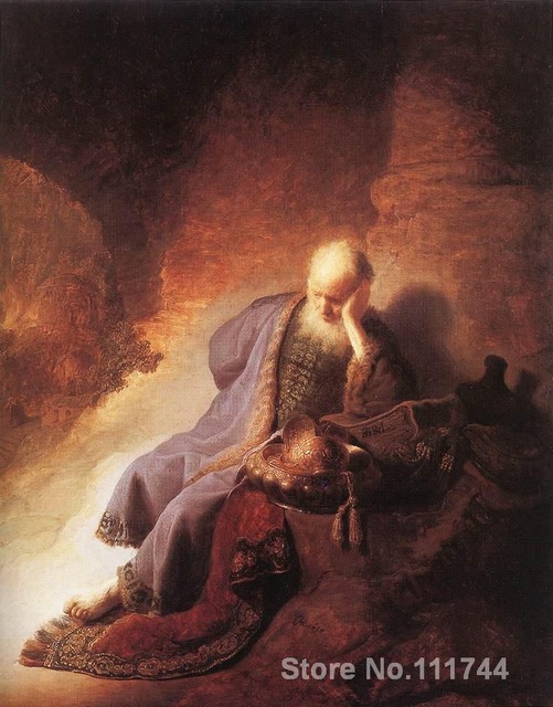 501x640 Portrait Art Jeremiah Lamenting The Destruction Of Jerusalem - Jeremiah Painting