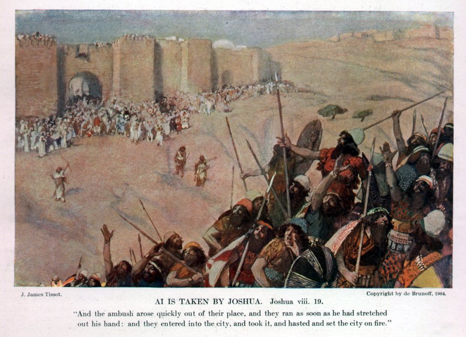 950x688 Joshua And The Conquest - Jericho Painting