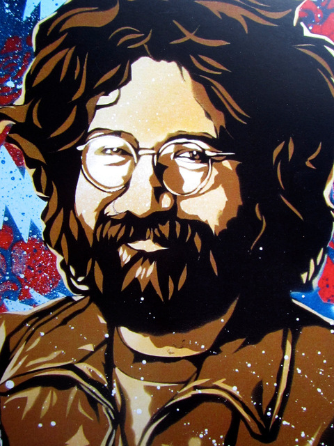 480x640 Jerry Garcia Art Print Music Vintage Retro Canvas Paintings Poster - Jerry Garcia Fish Painting