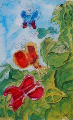 244x400 Jerry Garcia Artwork Renjeau Galleries - Jerry Garcia Fish Painting