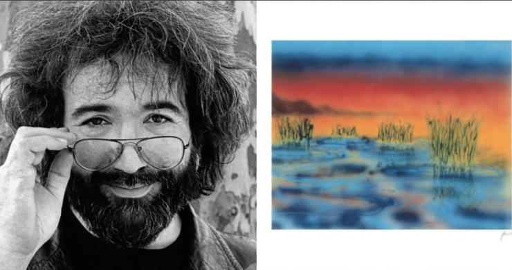 740x390 New Jerry Garcia Stories Uncovered Through Digitized Art Collection - Jerry Garcia Fish Painting