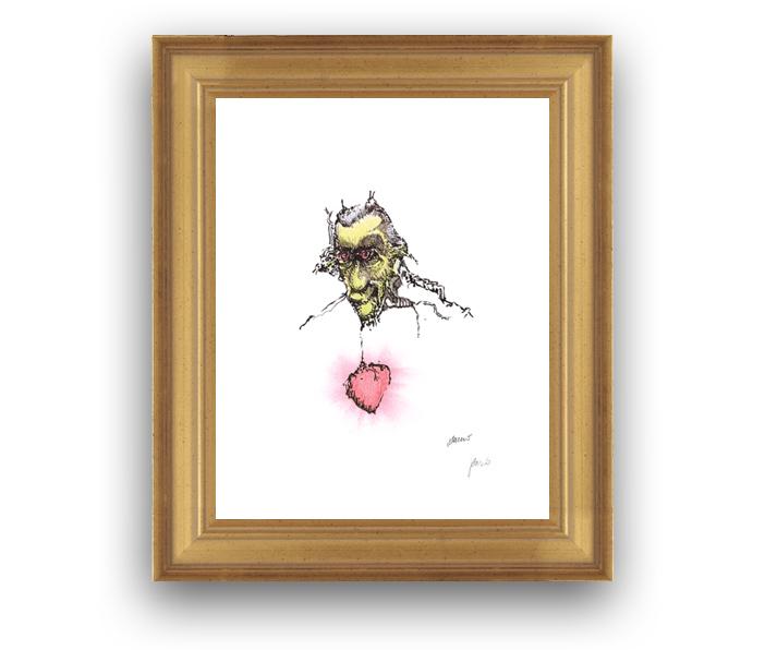 702x596 The Official Jerry Garcia Collection - Jerry Garcia Fish Painting