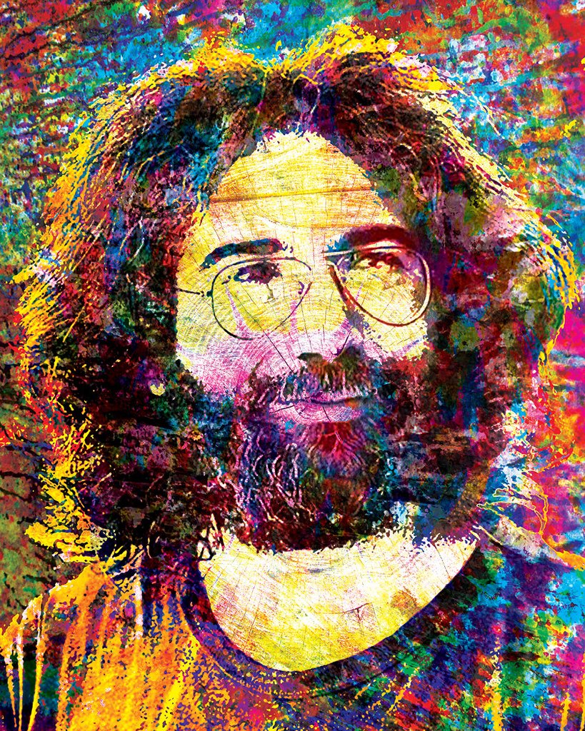 819x1024 Jerry Garcia Art - Jerry Garcia Painting
