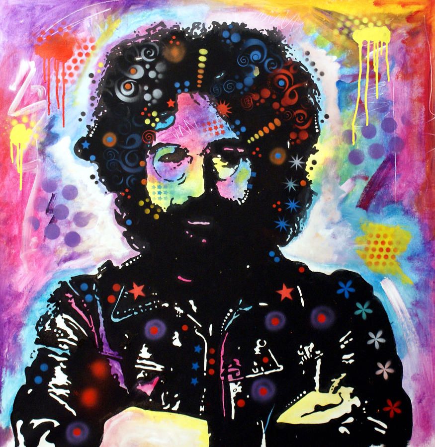 875x900 Jerry Garcia Painting - Jerry Garcia Painting
