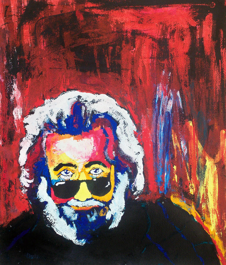 767x900 Jerry Garcia Painting By Ann Marie Napoli - Jerry Garcia Painting