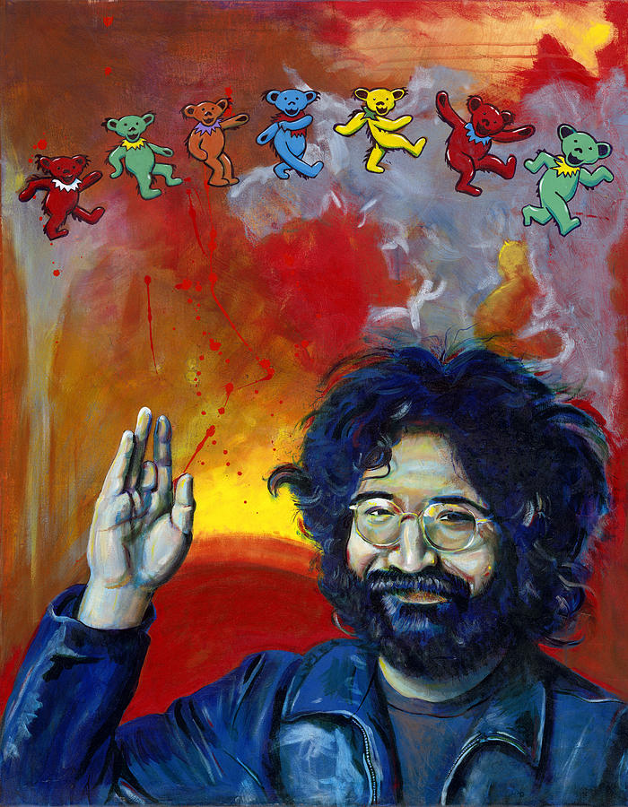 700x900 Jerry Garcia Painting By Charles Bickel - Jerry Garcia Painting