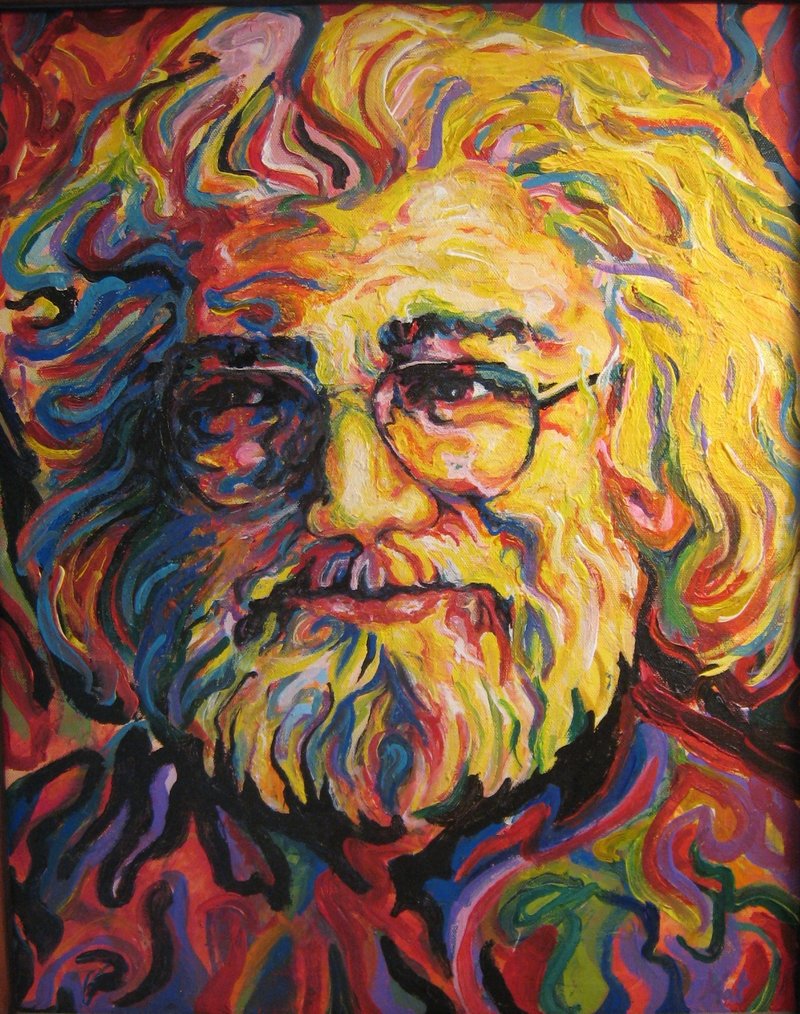 800x1014 Jerry Garcia By Madmaxmama - Jerry Garcia Painting