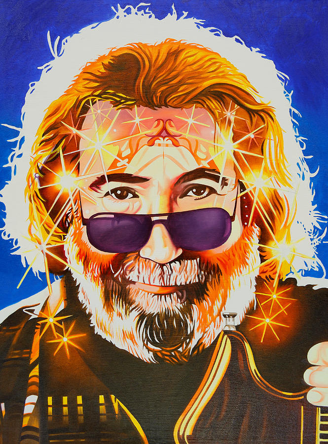 665x900 Jerry Garcia Dark Star Painting By Joshua Morton - Jerry Garcia Painting