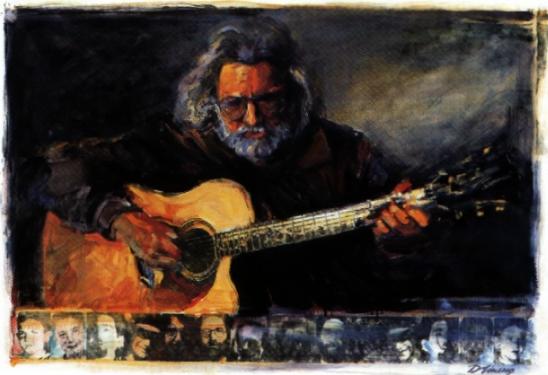 548x375 Michele's Tribute To Jerry Garcia - Jerry Garcia Painting