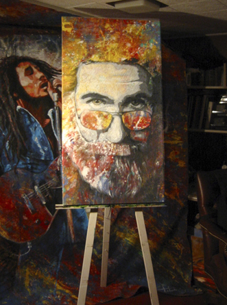331x446 Tom Nolljerry Garcia Grateful Dead Painting By Tom Noll. Giclee Prints - Jerry Garcia Painting