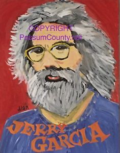 235x300 Jerry Garcia Painting By Alan The Portrait Guy - Jerry Garcia Painting