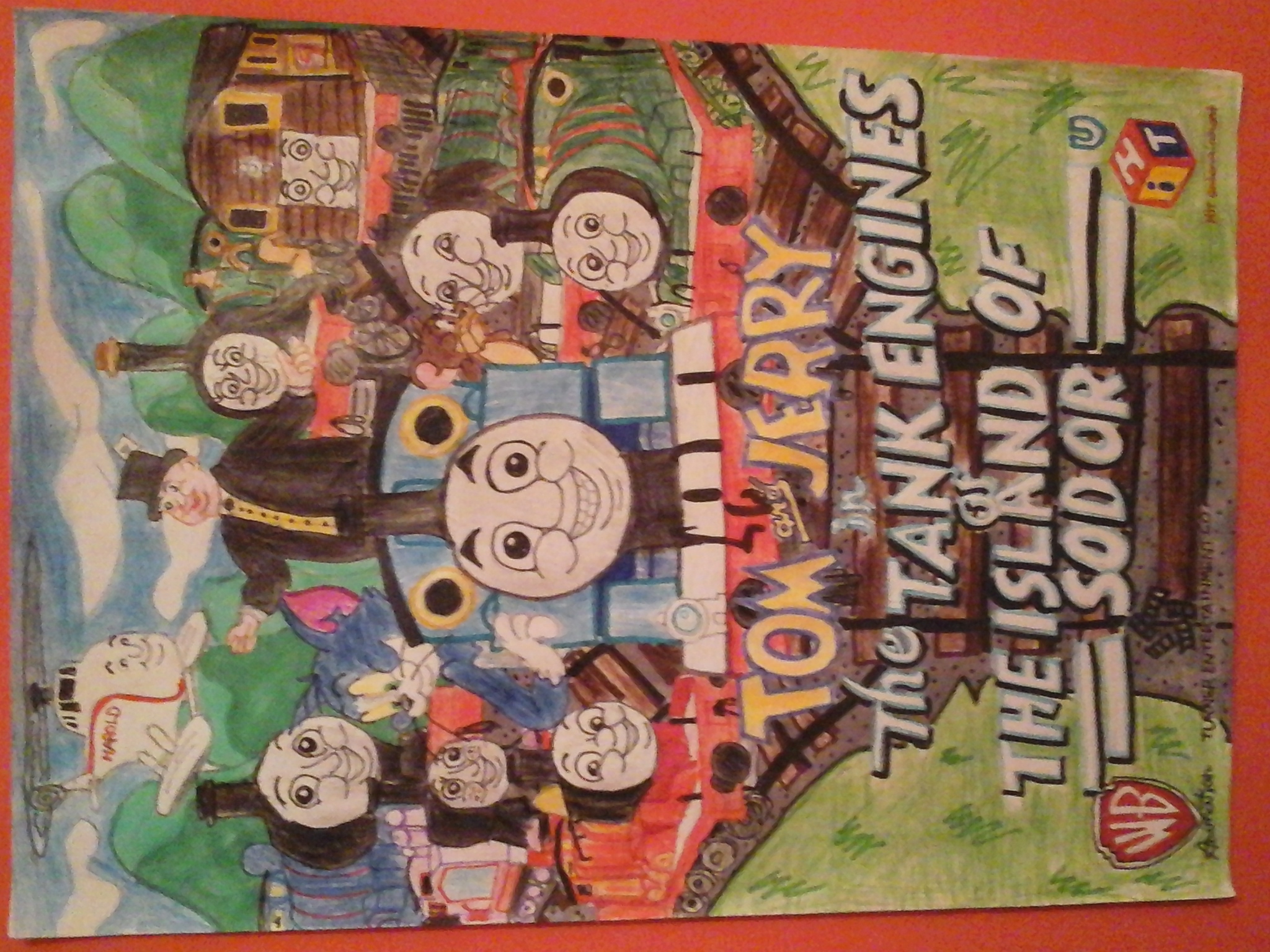 2048x1536 Tom And Jerry The Tank Engines Of The Island Of Sodor The Idea - Jerrys Painting Poster