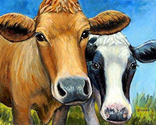 Jersey Cow Painting at PaintingValley.com | Explore collection of ...