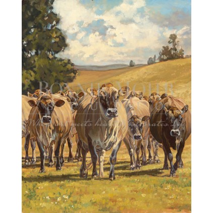 Jersey Cow Painting at PaintingValley.com | Explore collection of ...