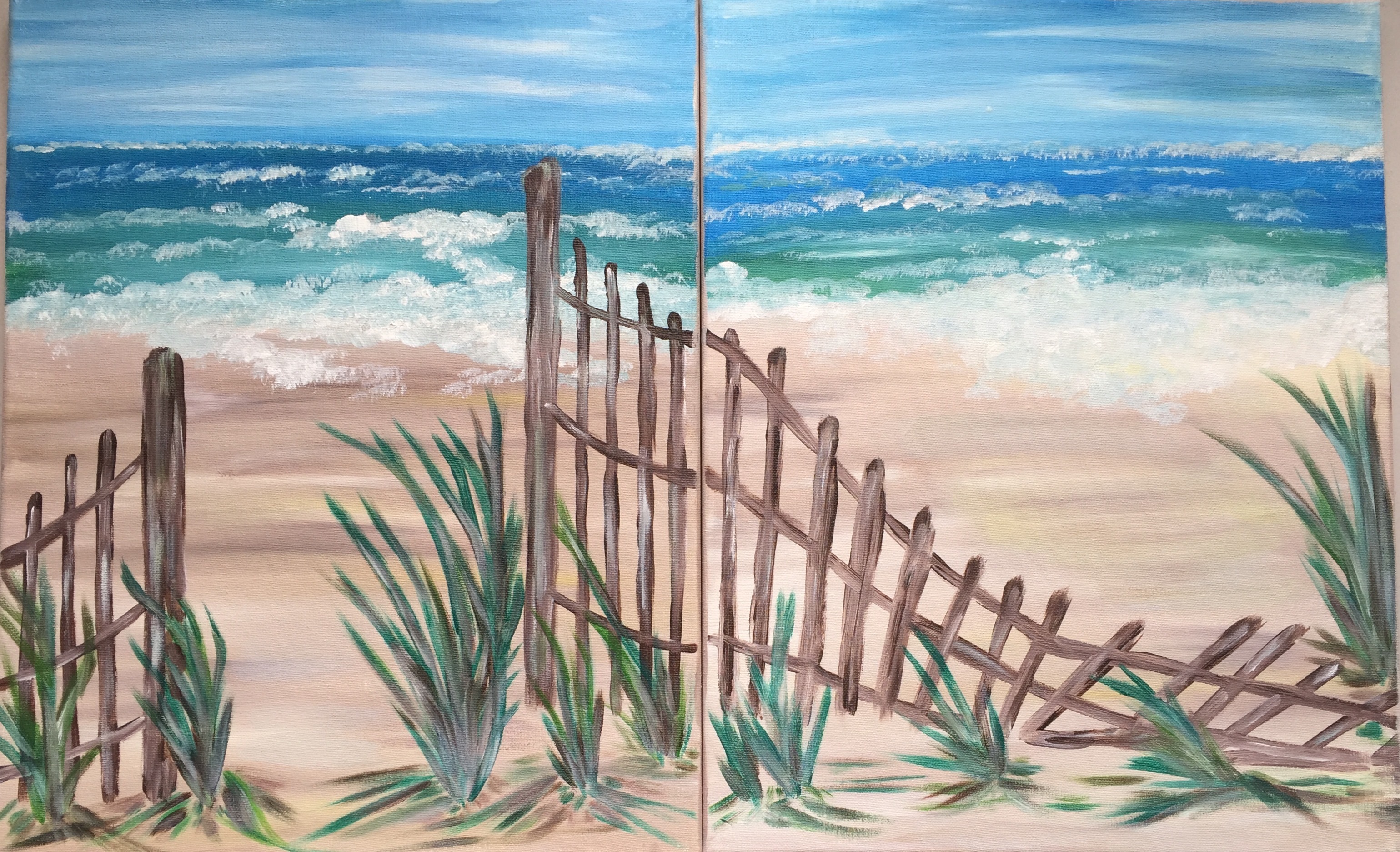 3079x1873 Jersey Shore Painting For Two - Jersey Shore Painting