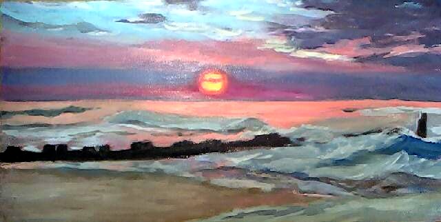 640x322 Jersey Shore Sunrise - Jersey Shore Painting