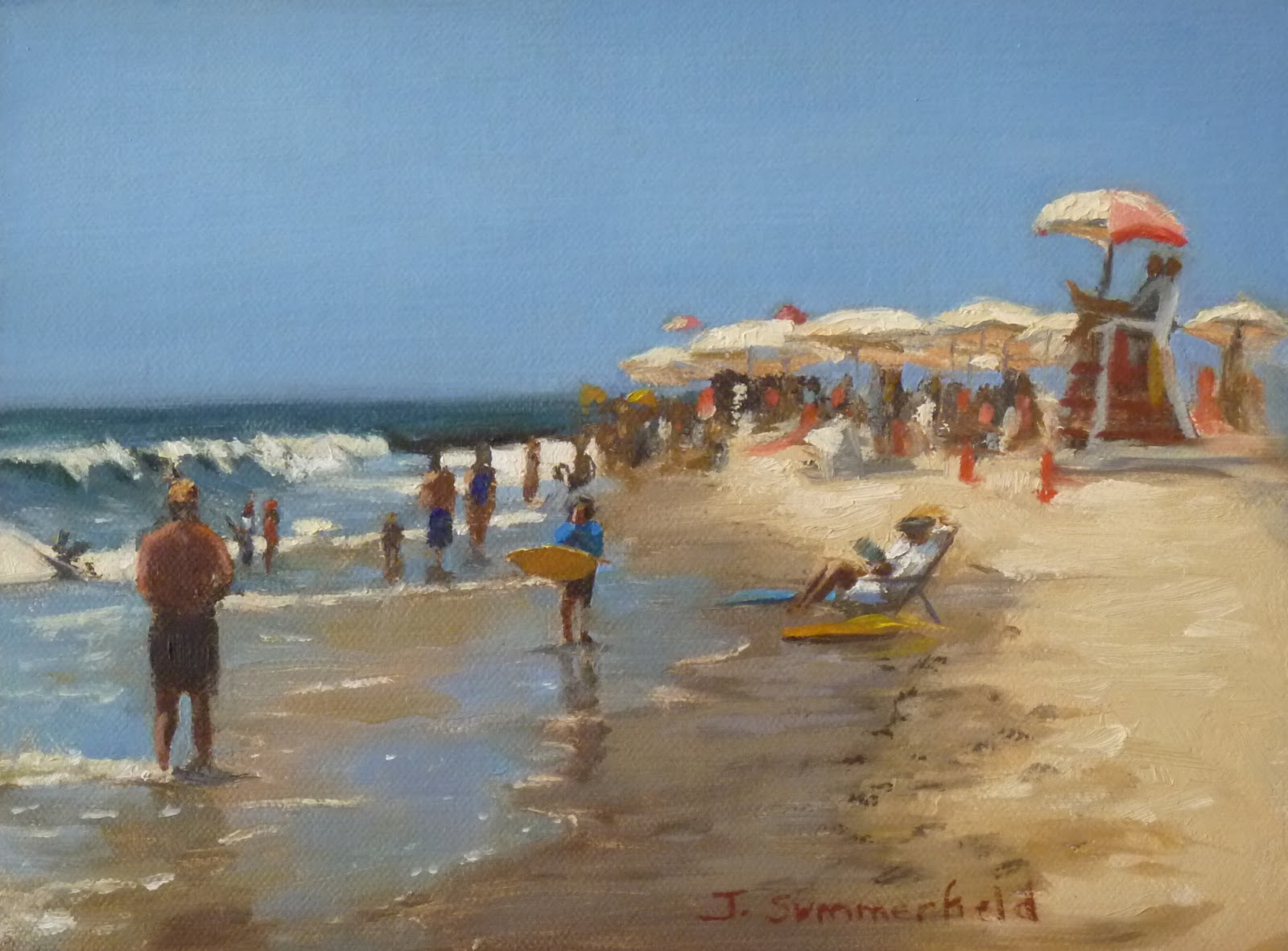 1600x1181 Jonelle Summerfield Oil Paintings Cape May Shore - Jersey Shore Painting